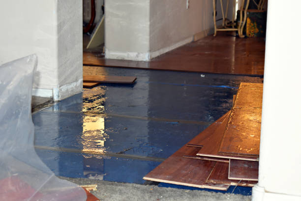 Professional Sewage Cleanup technician working in Manorville, NY